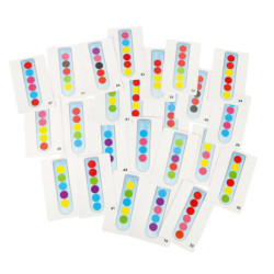 Vzdělávací puzzle barevné montessori kuličky