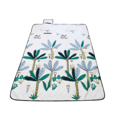 Plážová podložka pikniková deka kempování palmy 150x200