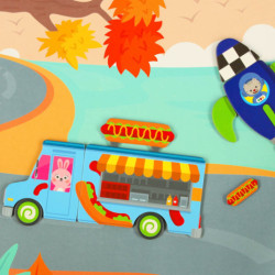 Magnetické skládačky dopravních prostředků