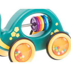 Dřevěné chrastítko na provázku mobilní želva