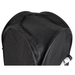 Stanová sprcha šatna přenosný wc černý