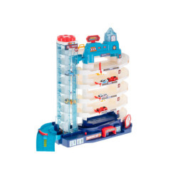 Parkovací garáž 5 úrovní elektrický výtah + rohož + 8 aut