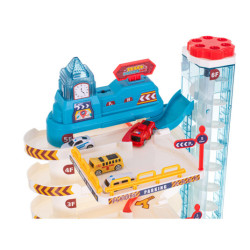 Parkovací garáž 5 úrovní elektrický výtah + rohož + 8 aut