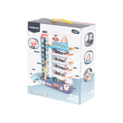 Parkovací garáž 5 úrovní elektrický výtah + rohož + 8 aut