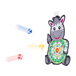 Hra se šipkami na suchý zip bezpečný terč pro šipky zebra
