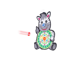 Hra se šipkami na suchý zip bezpečný terč pro šipky zebra