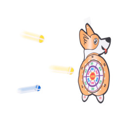 Hra se šipkami na suchý zip bezpečný terč pro šipky corgi
