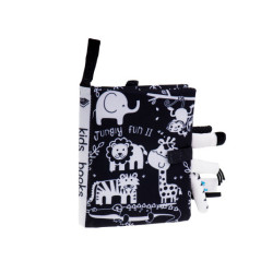 Smyslová kniha měkké safari zvířecí ocasy