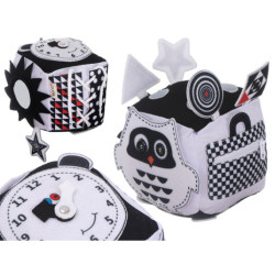 Vzdělávací smyslová kostka kontrastní měkká hmatová