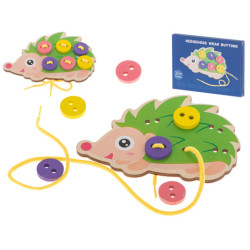 Výuková sada pro výuku šití knoflíků Ježek