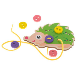 Výuková sada pro výuku šití knoflíků Ježek