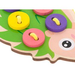 Výuková sada pro výuku šití knoflíků Ježek