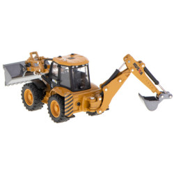 Bagr s nakladačem, buldozer s lžící Kovový model H-toys 1704 1:50