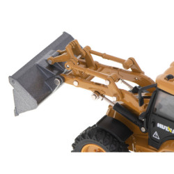 Bagr s nakladačem, buldozer s lžící Kovový model H-toys 1704 1:50