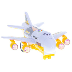 Letadlo Transporter + 6 vozů stavební vozidla boční/přední