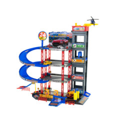 Parkovací garáž dvoupatrová čerpací stanice myčka aut