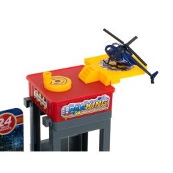 Parkovací garáž dvoupatrová čerpací stanice myčka aut