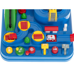 Překážková dráha interaktivní parkoviště závodní sanitka policejní auto XL