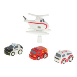 Překážková dráha interaktivní parkoviště závodní sanitka policejní auto XL