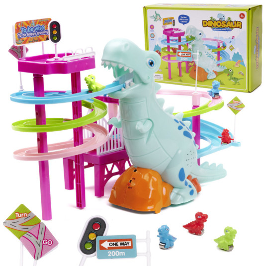 Dinosaur závodní dráha dinosaur zvuky, světla