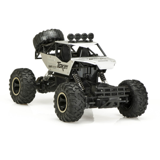 RC auto Rock Crawler 1:12 4WD METAL, stříbrný
