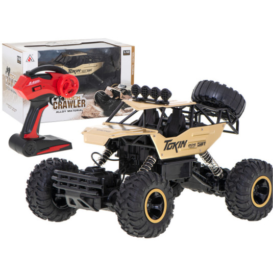 RC auto Rock Crawler 1:12 4WD METAL, zlatý