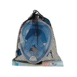 Plná skládací maska se šnorchlem S/M modrá