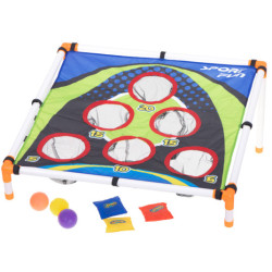 Hod na cíl pomocí dovednostní hry Bag Darts