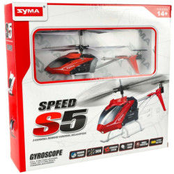 SYMA S5 RC vrtulník 3CH, červený