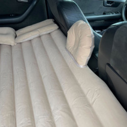 Nafukovací matrace do auta + pumpa béžová