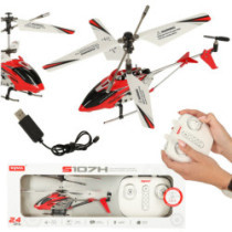 SYMA S107H RC vrtulník 2,4GHz RTF, červený