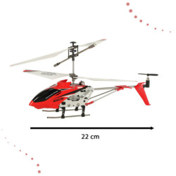 SYMA S107H RC vrtulník 2,4GHz RTF, červený