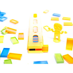 Lokomotiva Vlak Skládačka, červená