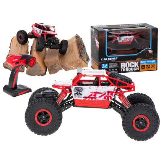 RC auto Rock Crawler HB 2.4GHz 1:18, červené