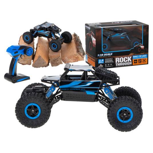 RC auto Rock Crawler HB 2.4GHz 1:18, modré