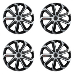 Puklice Evo black&silver 16