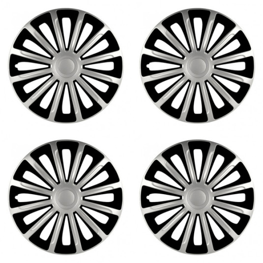 Poklice pro Škoda 16 TREND silver and black