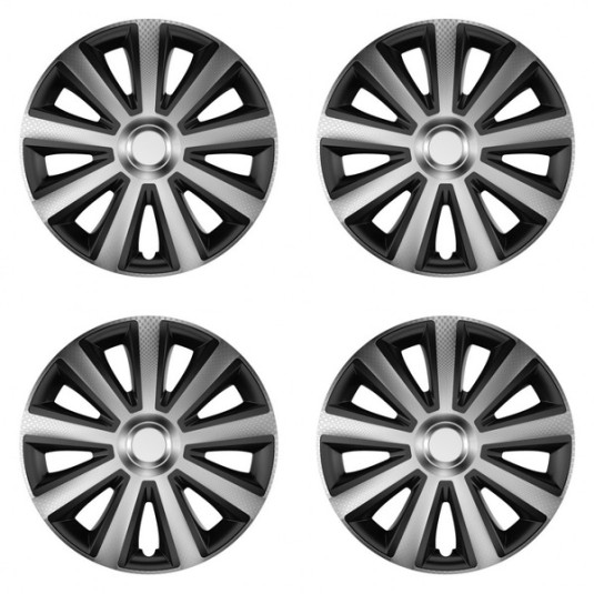 Puklice Aviator carbon silver&black 15 VERSACO