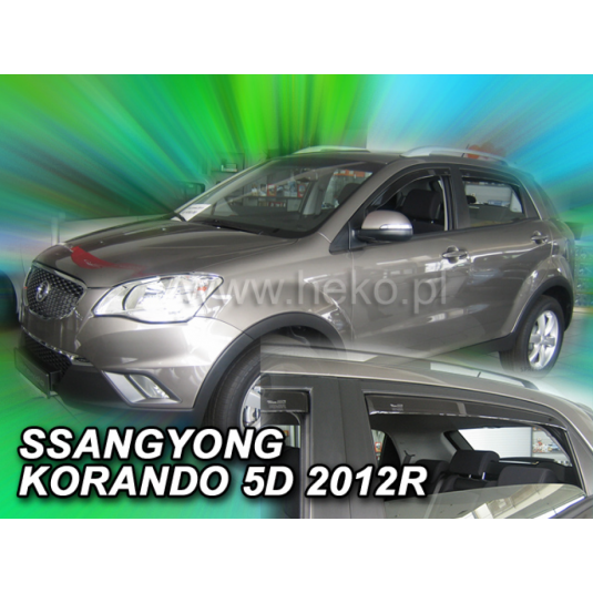Deflektory SSANG-YONG Korando 5D (+zadní) (od 2012-2019)