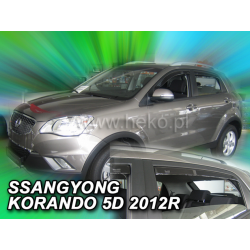 Deflektory SSANG-YONG Korando 5D (+zadní) (od 2012-2019)