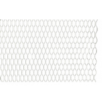 Hliníková mřížka stříbrná, oko 6x16mm