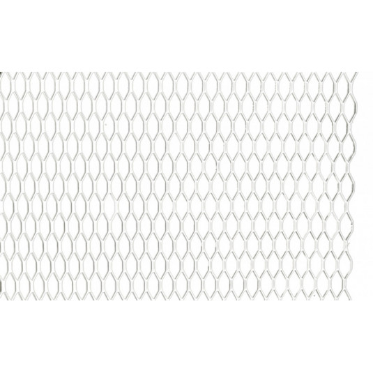 Hliníková mřížka stříbrná, oko 6x16mm