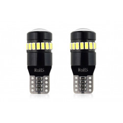 Žárovky LED CANBUS 18SMD 3014 + 1SMD 1SMD T10 W5W White 12V/24V (2ks)