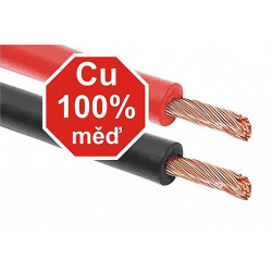 Kabely startovací 200 A 2,5m 100% měď ZIPPER BAG