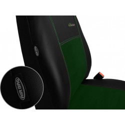 Autopotahy Exclusive Alcantara zeleno-černé (Alcantara-kůže)