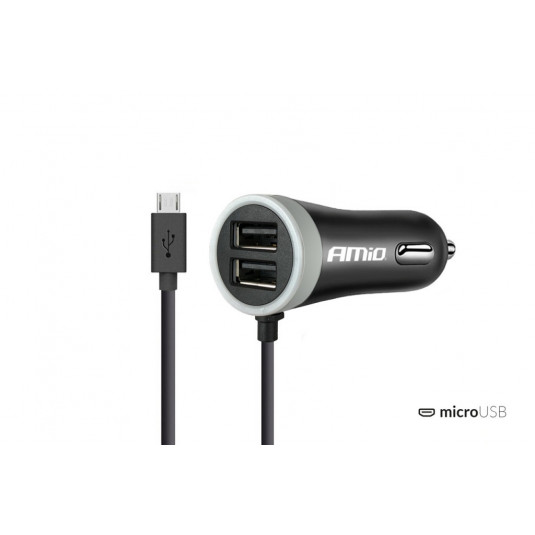 Nabíječka do auta 12/24V Micro USB + 2x USB 2.4A PCH PRO-01