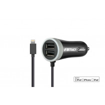 Nabíječka do auta 12/24V iPhone + 2x USB 2.4A PCH PRO-02