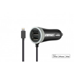 Nabíječka do auta 12/24V iPhone + 2x USB 2.4A PCH PRO-02