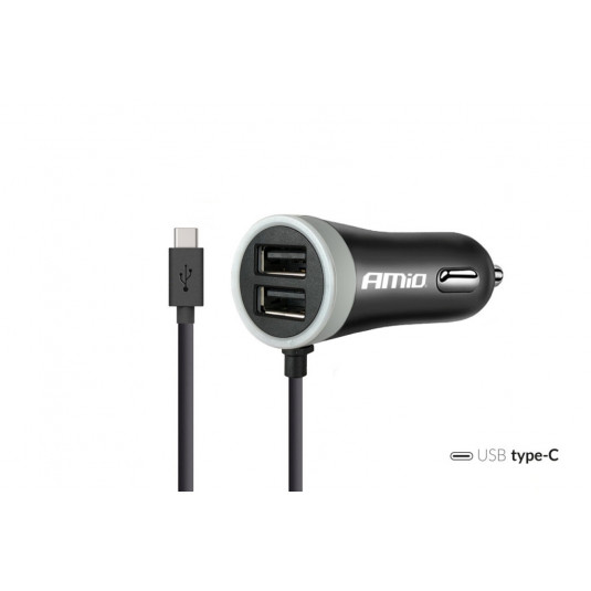 Nabíječka do auta 12/24V USB Type C + 2x USB 2.4A PCH PRO-3