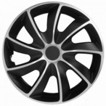 Poklice 14 palcové stříbrno-černé